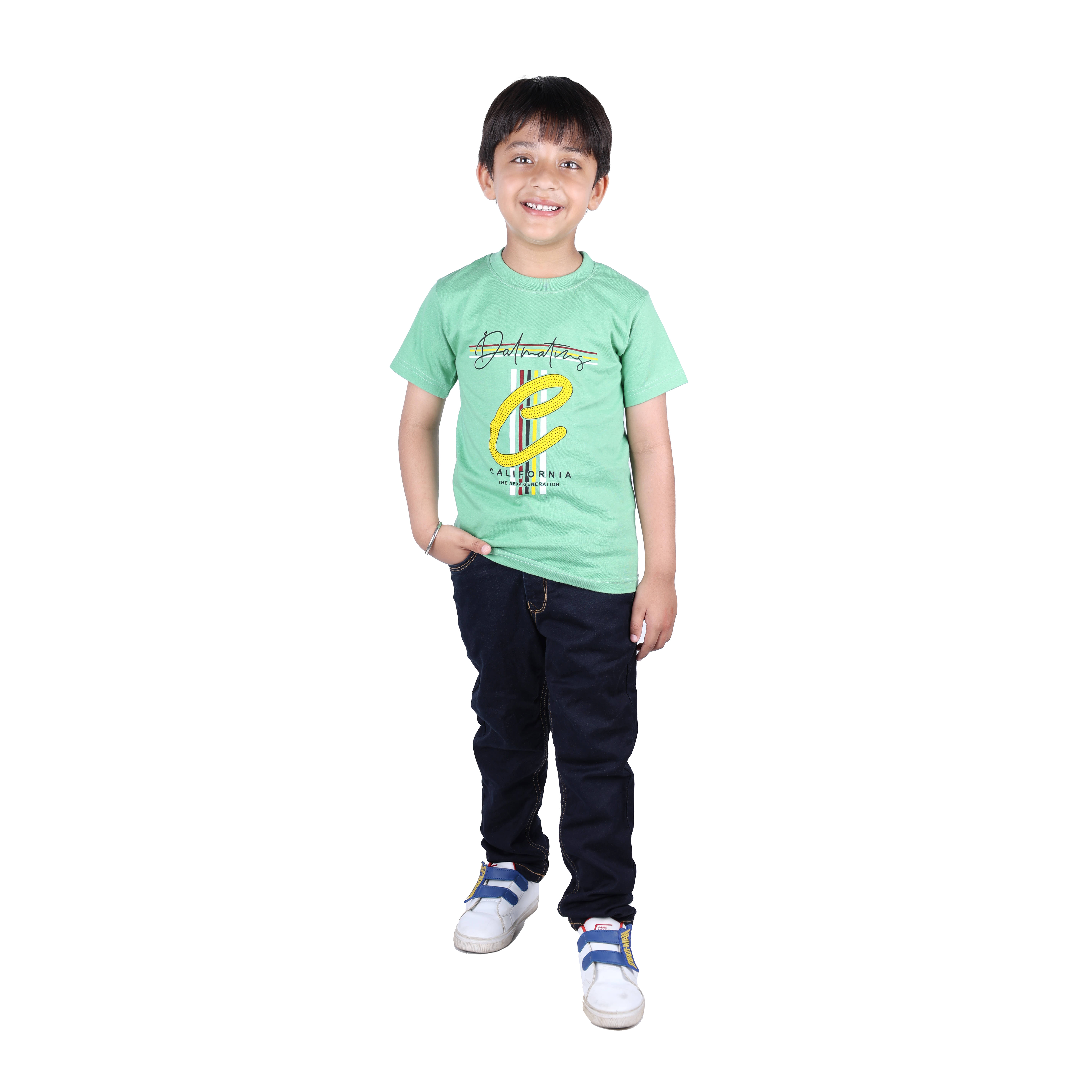 Kidzee Kingdom Pack of 1 Boys Cotton T-Shirt ( Green ) Kidzee Kingdom Pack of 1 Boys Cotton T-Shirt ( Green )