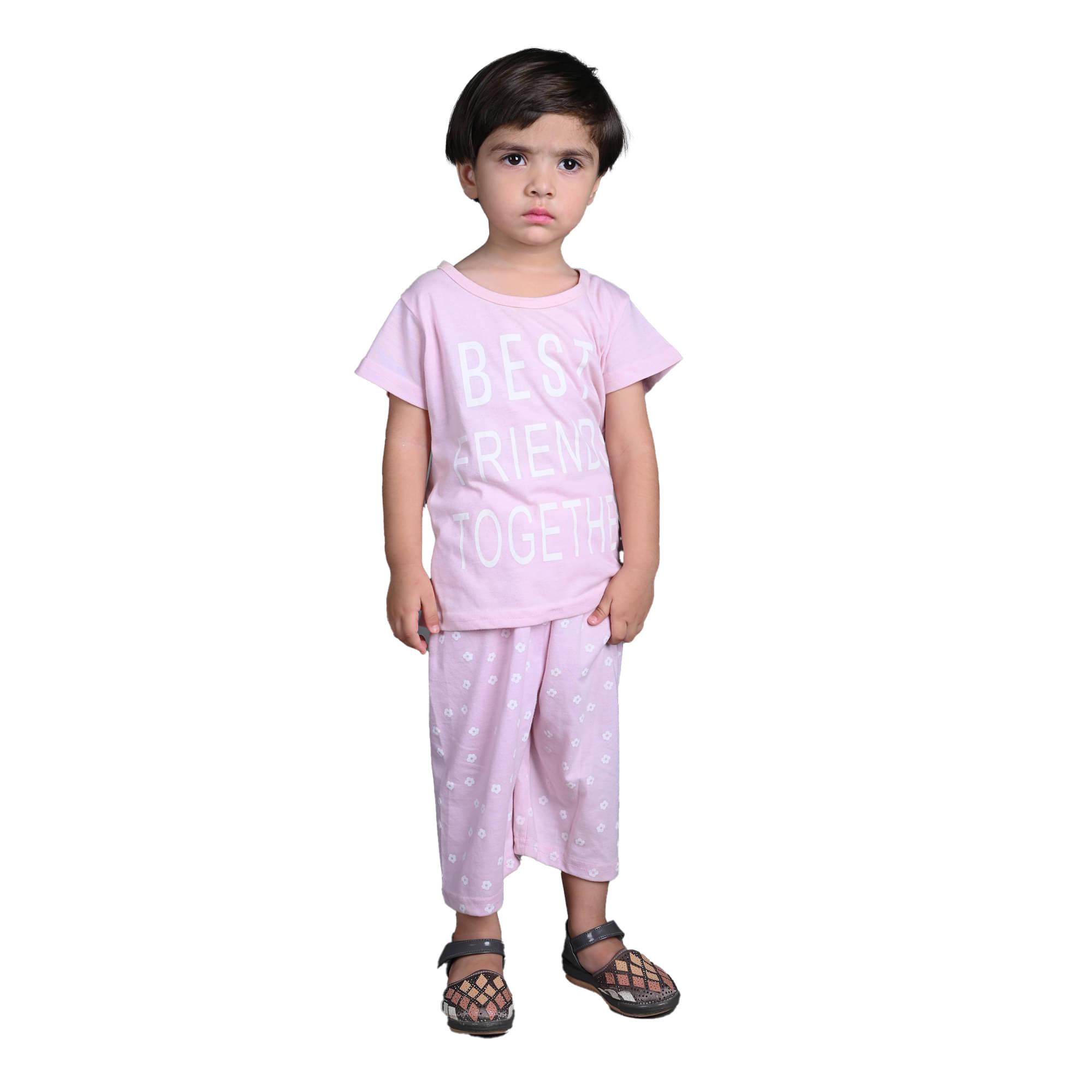 Kidzee Kingdom Pack of 1 Girls Cotton T-shirt & Pants ( Purple )     			Kidzee Kingdom Pack of 1 Girls Cotton T-shirt & Pants ( Purple )