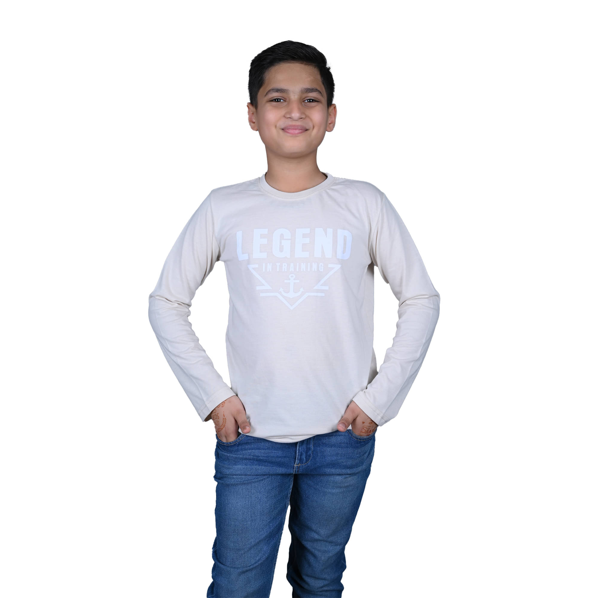     			Kidzee Kingdom Pack of 1 Boys Cotton T-Shirt ( White )