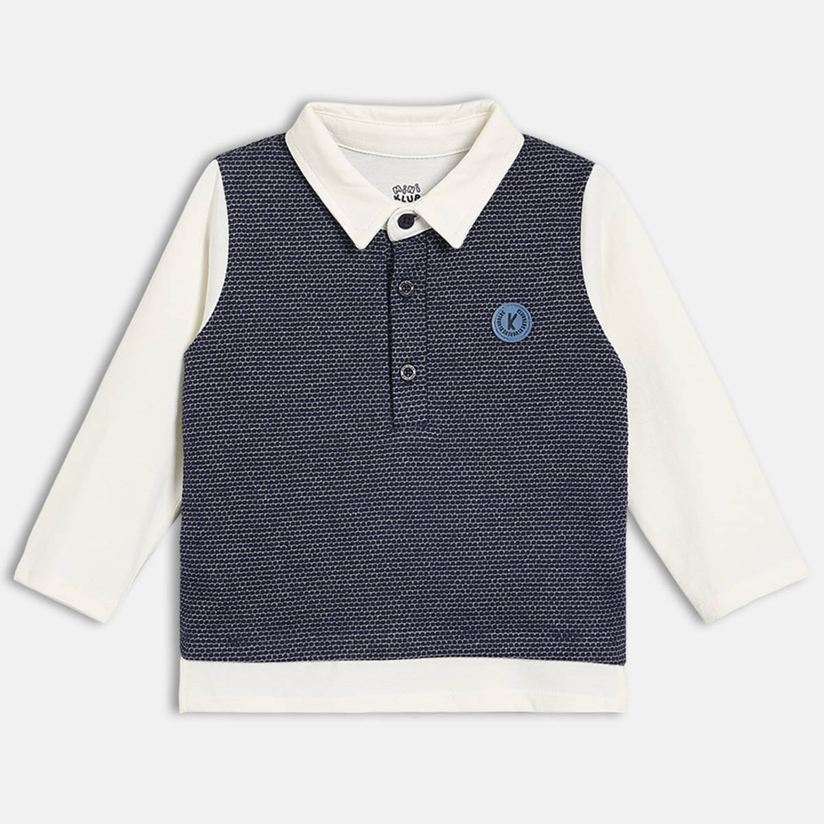 MINI KLUB Pack of 1 Baby Boys Cotton T-Shirt ( Blue ) MINI KLUB Pack of 1 Baby Boys Cotton T-Shirt ( Blue )