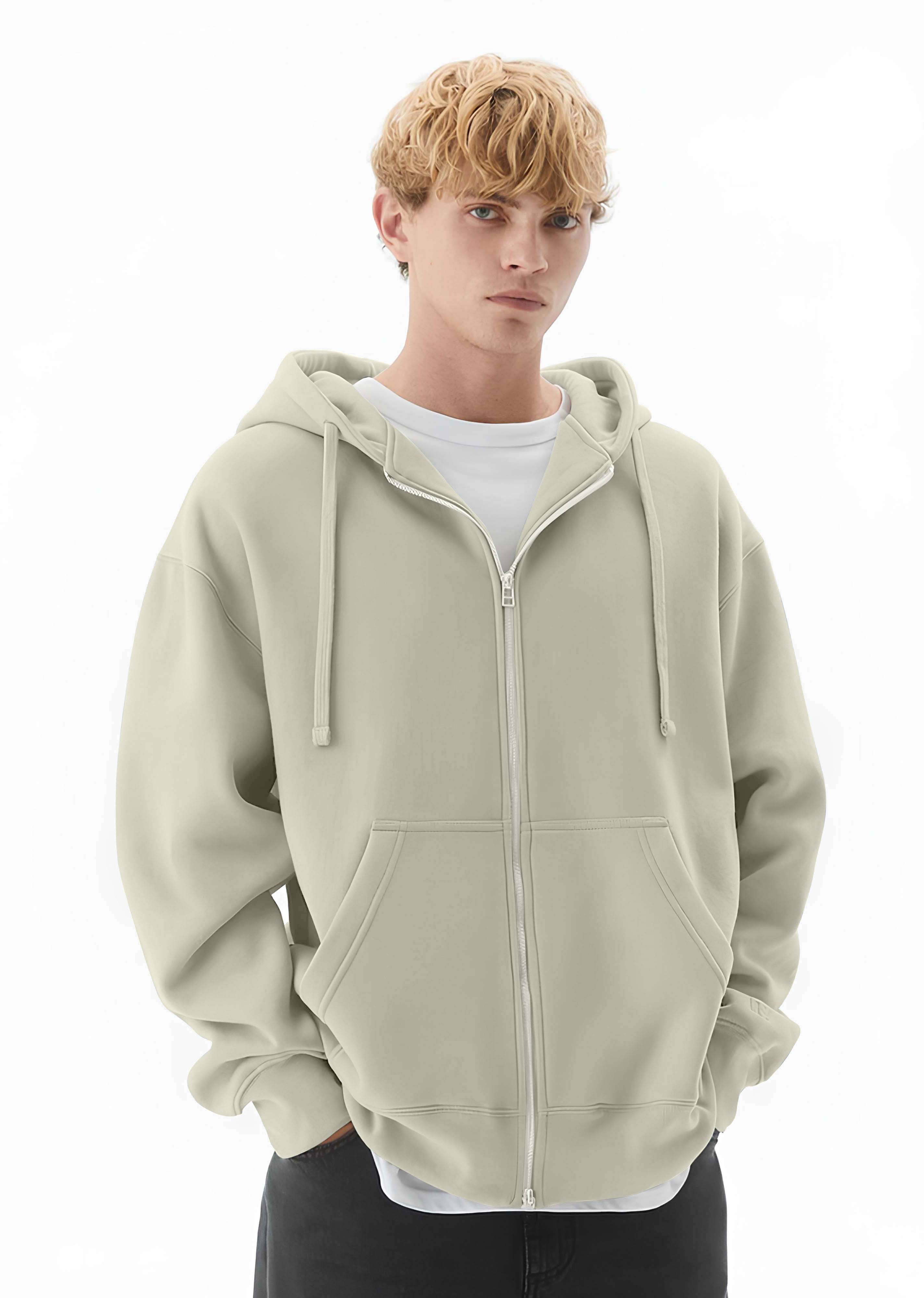 Maniac Cotton Blend Hooded Men's Sweatshirt - Beige ( Pack of 1 )     			Maniac Cotton Blend Hooded Men's Sweatshirt - Beige ( Pack of 1 )