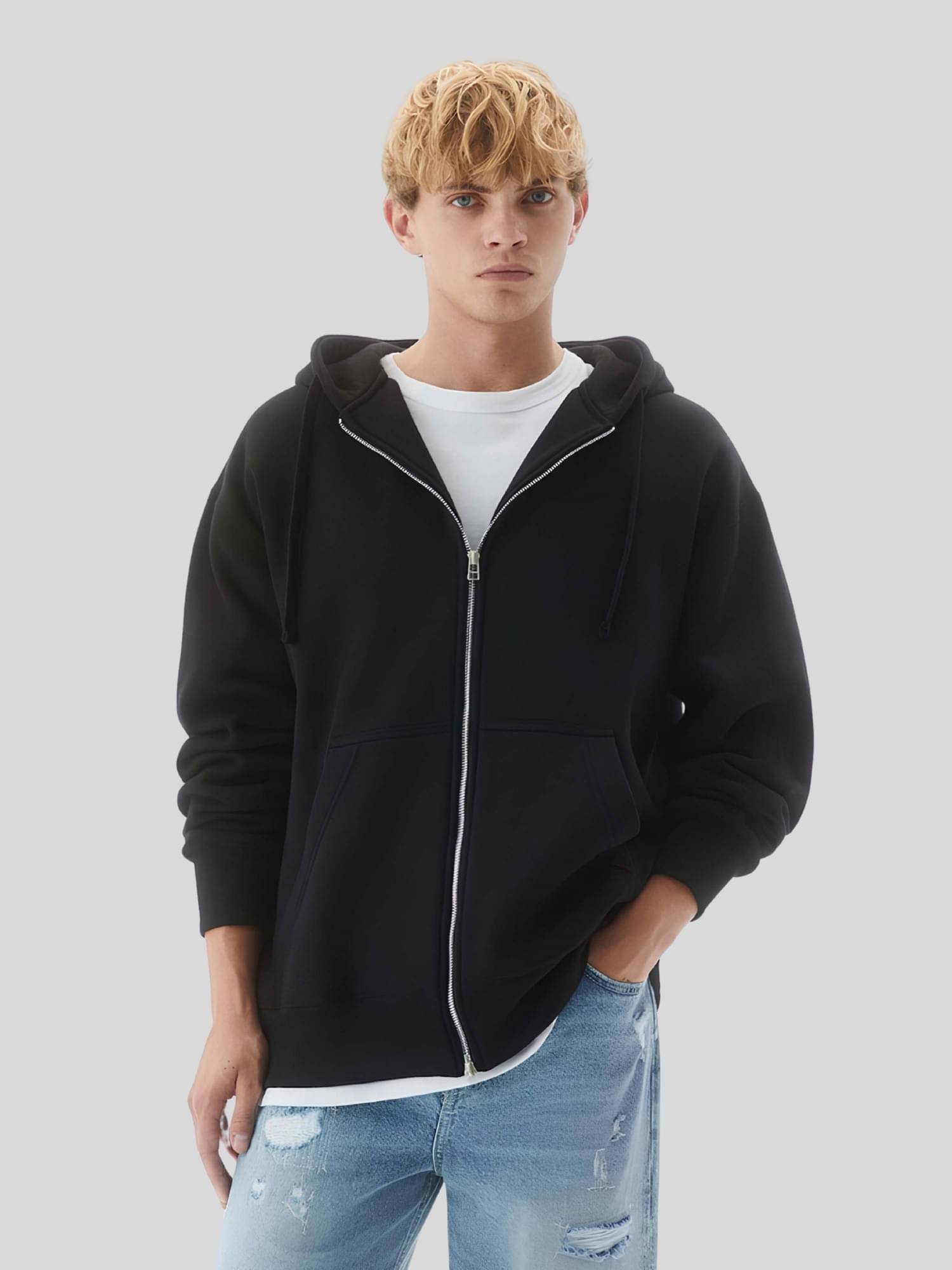     			Maniac Cotton Blend Hooded Men's Sweatshirt - Black ( Pack of 1 )