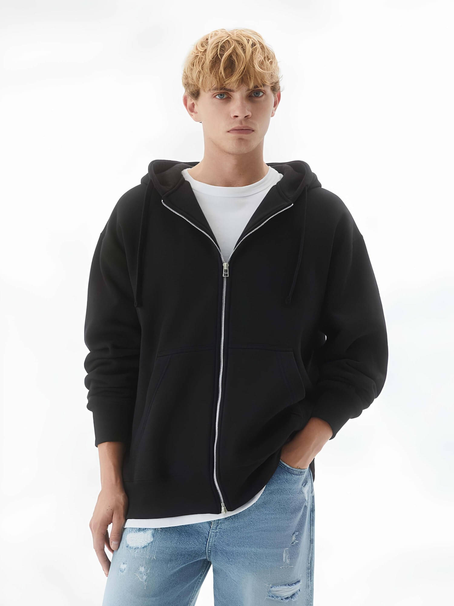 Maniac Cotton Blend Hooded Men's Sweatshirt - Black ( Pack of 1 ) Maniac Cotton Blend Hooded Men's Sweatshirt - Black ( Pack of 1 )