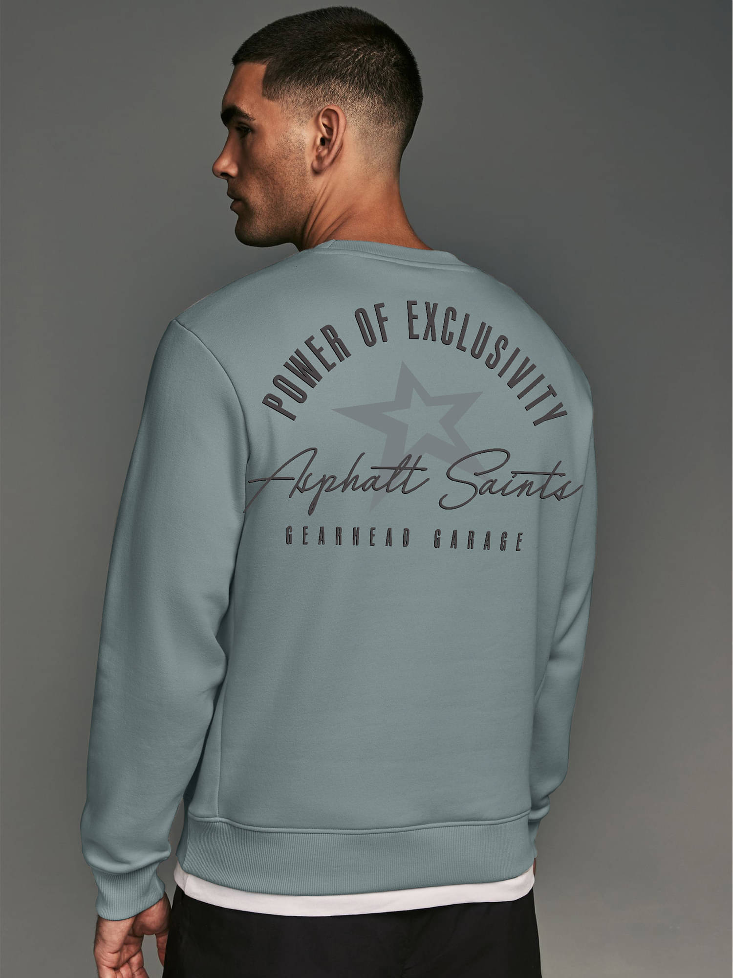     			Maniac Cotton Blend Round Neck Men's Sweatshirt - Grey ( Pack of 1 )