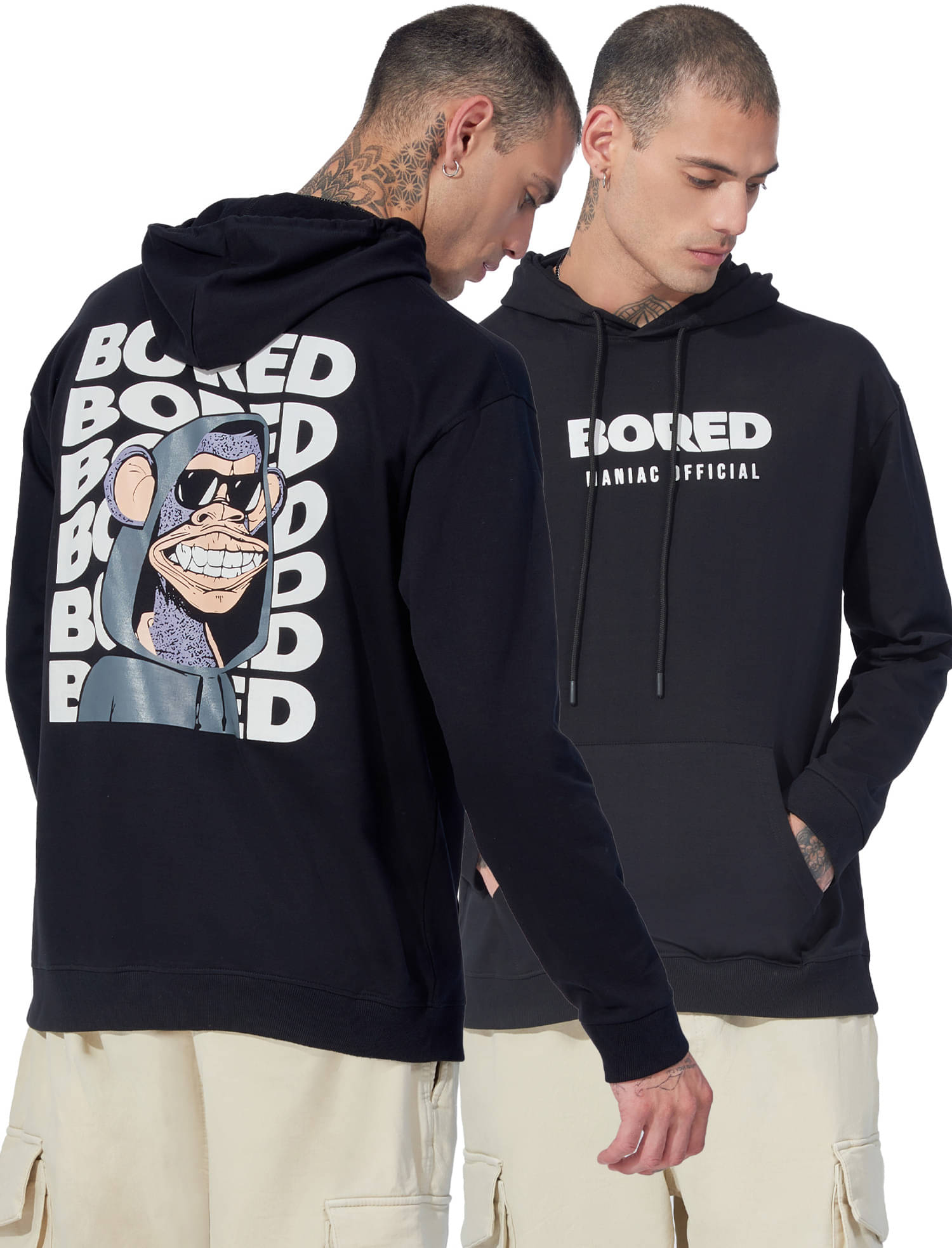 Maniac Cotton Hooded Men's Sweatshirt - Multicolor ( Pack of 1 ) Maniac Cotton Hooded Men's Sweatshirt - Multicolor ( Pack of 1 )