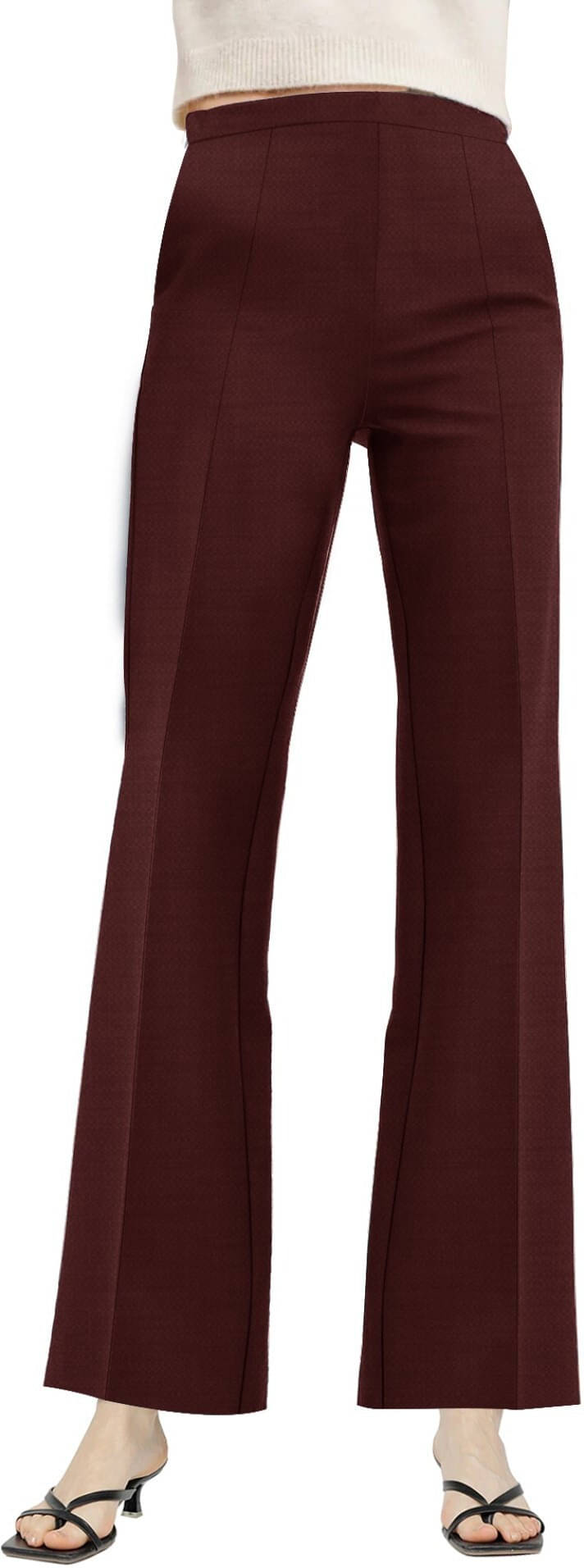     			Maniac Pack of 1 Viscose Slim Women's Casual Pants ( Maroon )