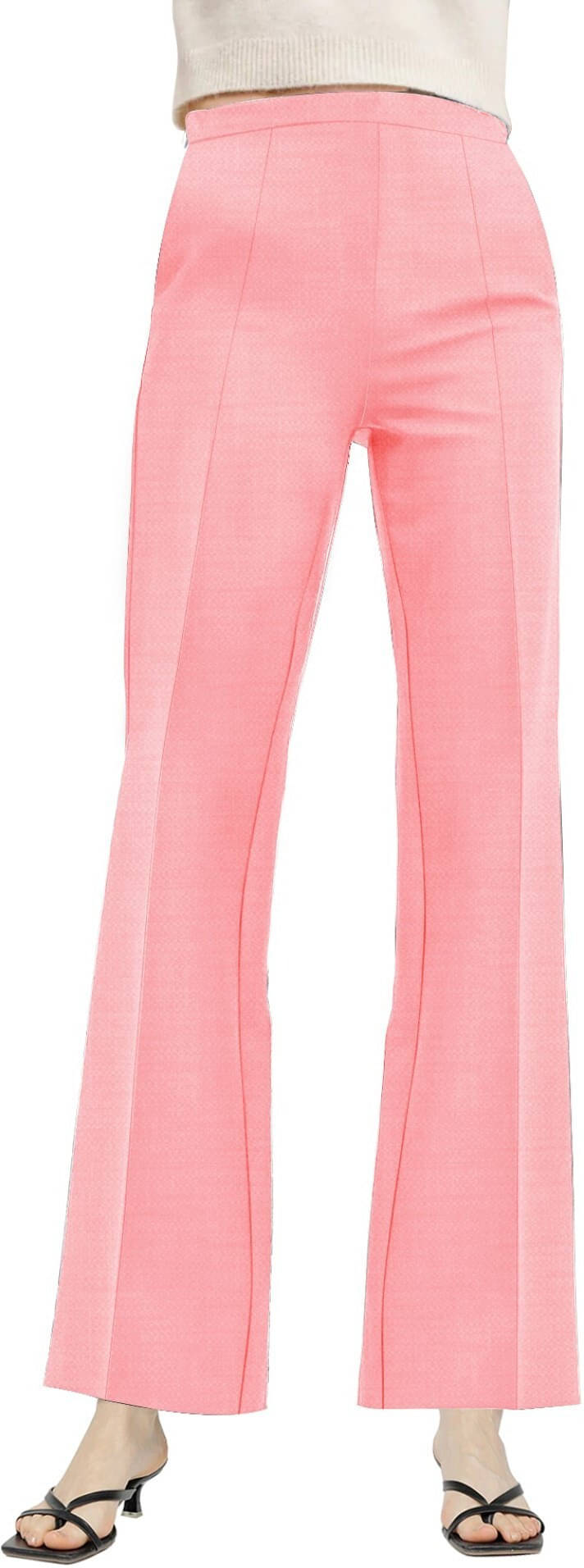     			Maniac Pack of 1 Viscose Slim Women's Casual Pants ( Pink )