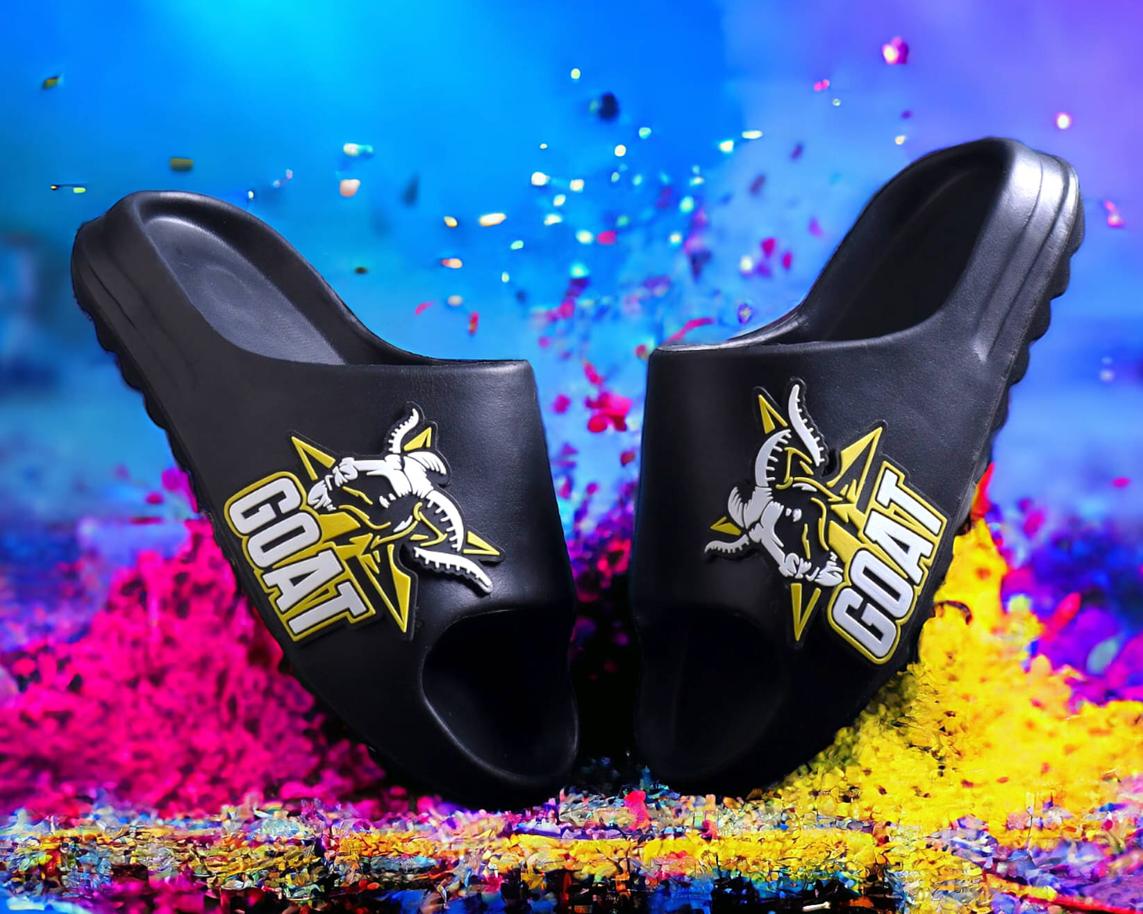     			Pampy Angel Black Men's Slide Flip flop