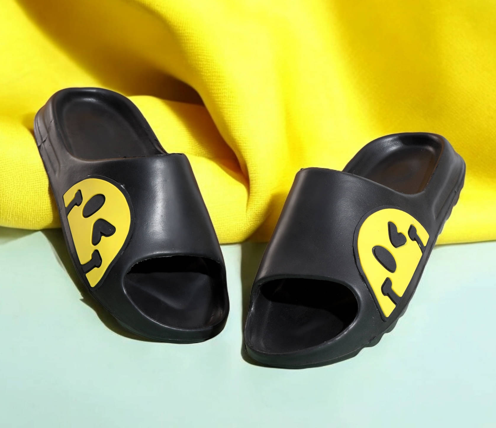     			Pampy Angel Black Men's Slide Flip flop