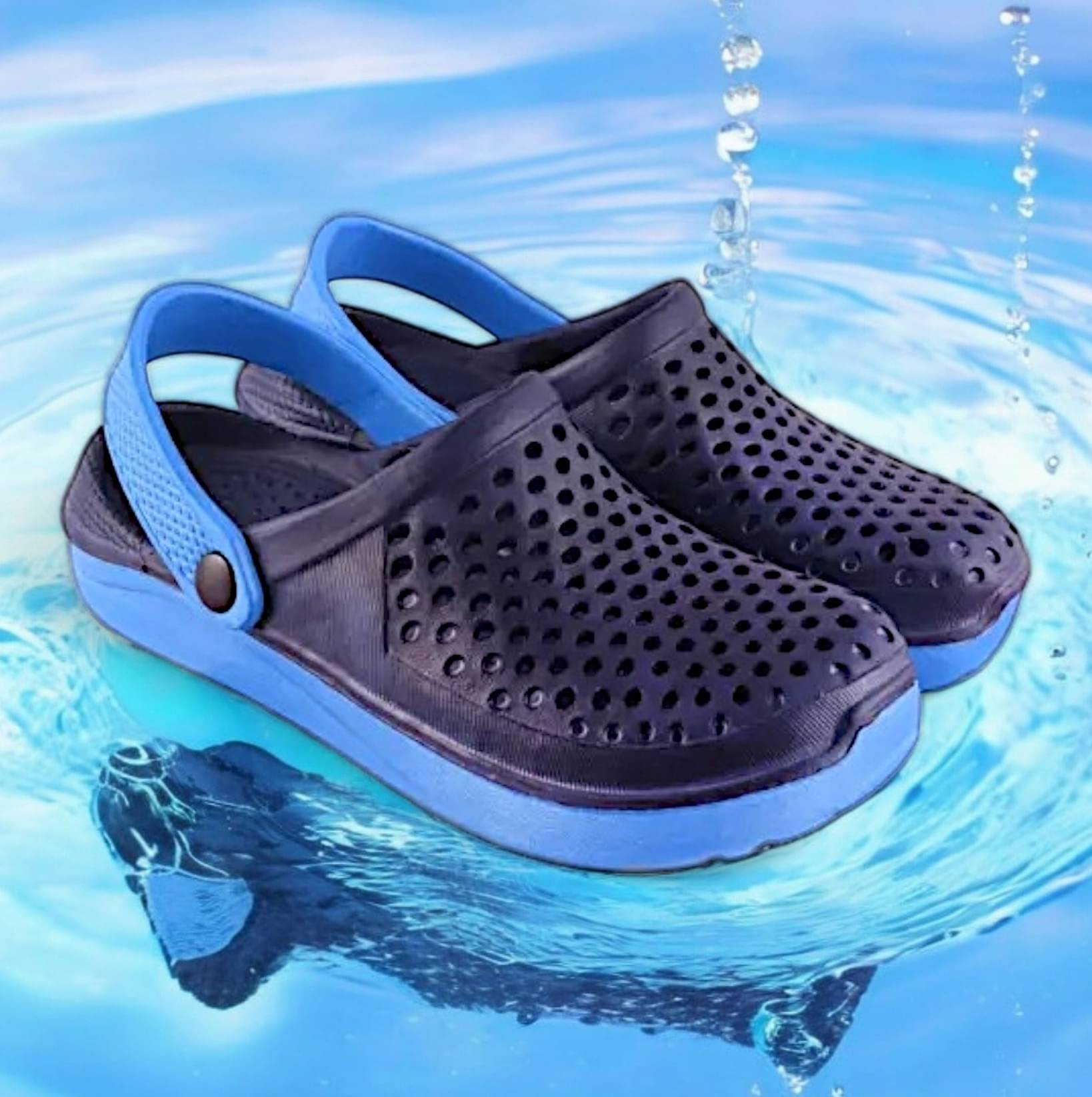     			Pampy Angel - Blue Men's Clogs