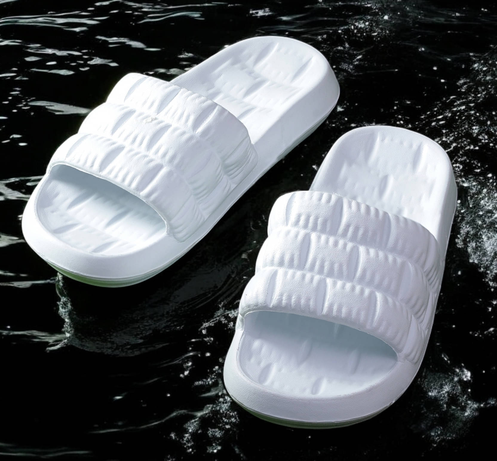     			Pampy Angel White Men's Slide Flip flop