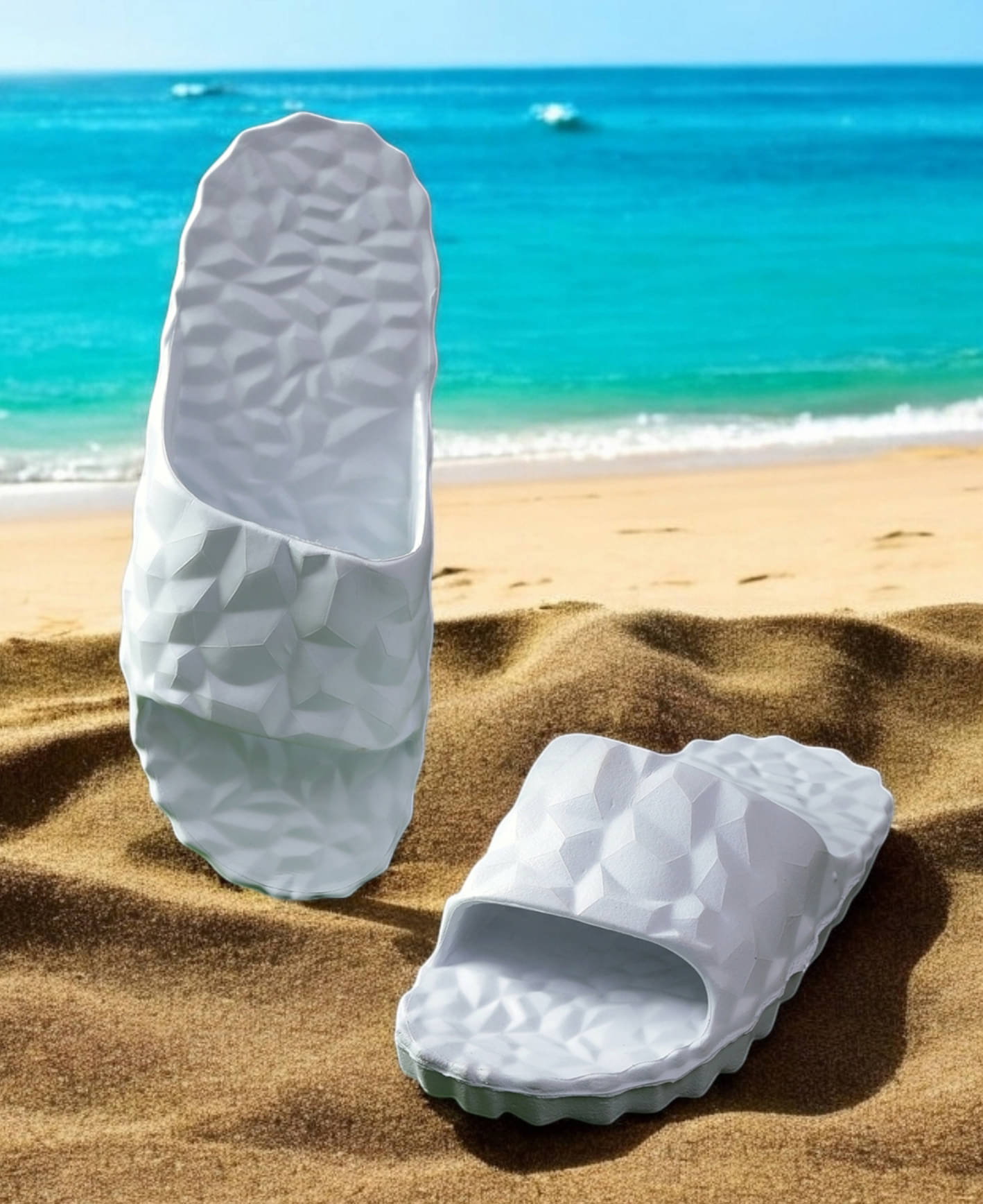     			Pampy Angel White Men's Slide Flip flop