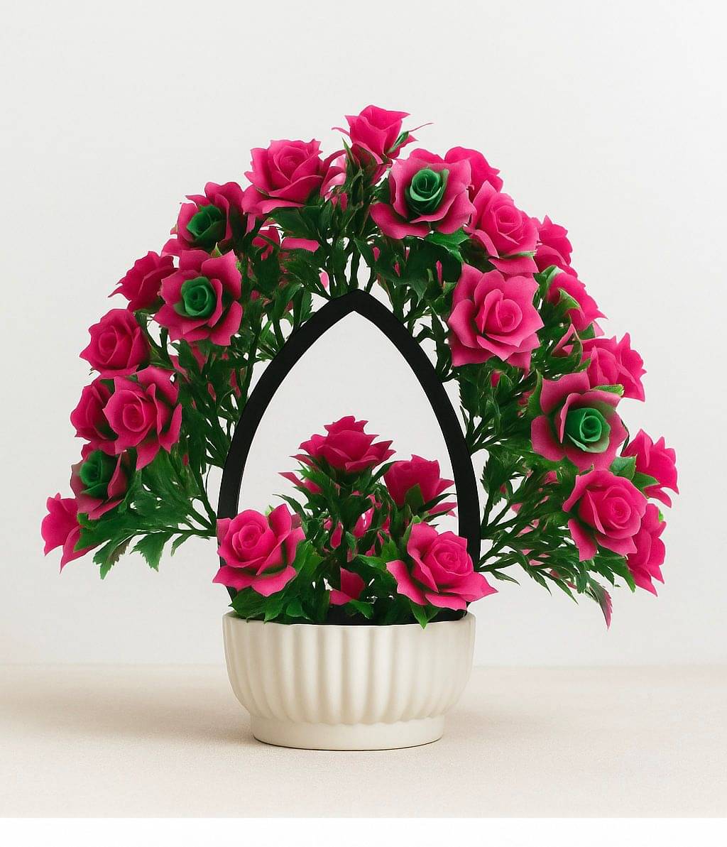     			Pink rose flowers