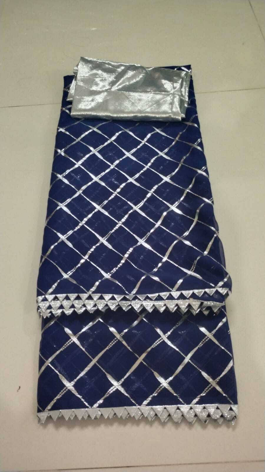 RedFish Georgette Embellished Regular Saree With Unstitched Blouse Piece ( Navy Blue ) RedFish Georgette Embellished Regular Saree With Unstitched Blouse Piece ( Navy Blue )