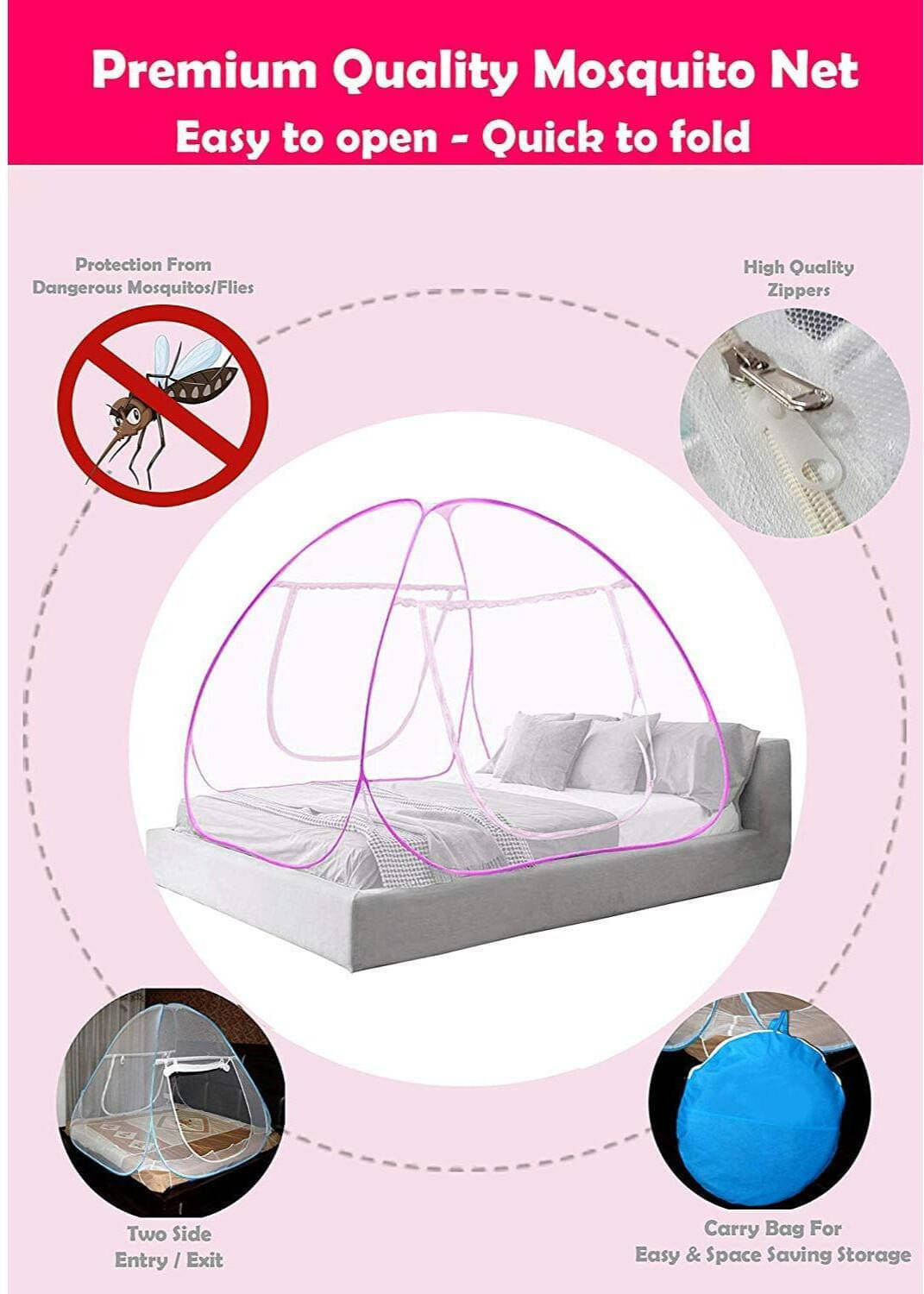     			SIFRA - Multi Polycotton Tent Mosquito Net ( Pack of 1 )