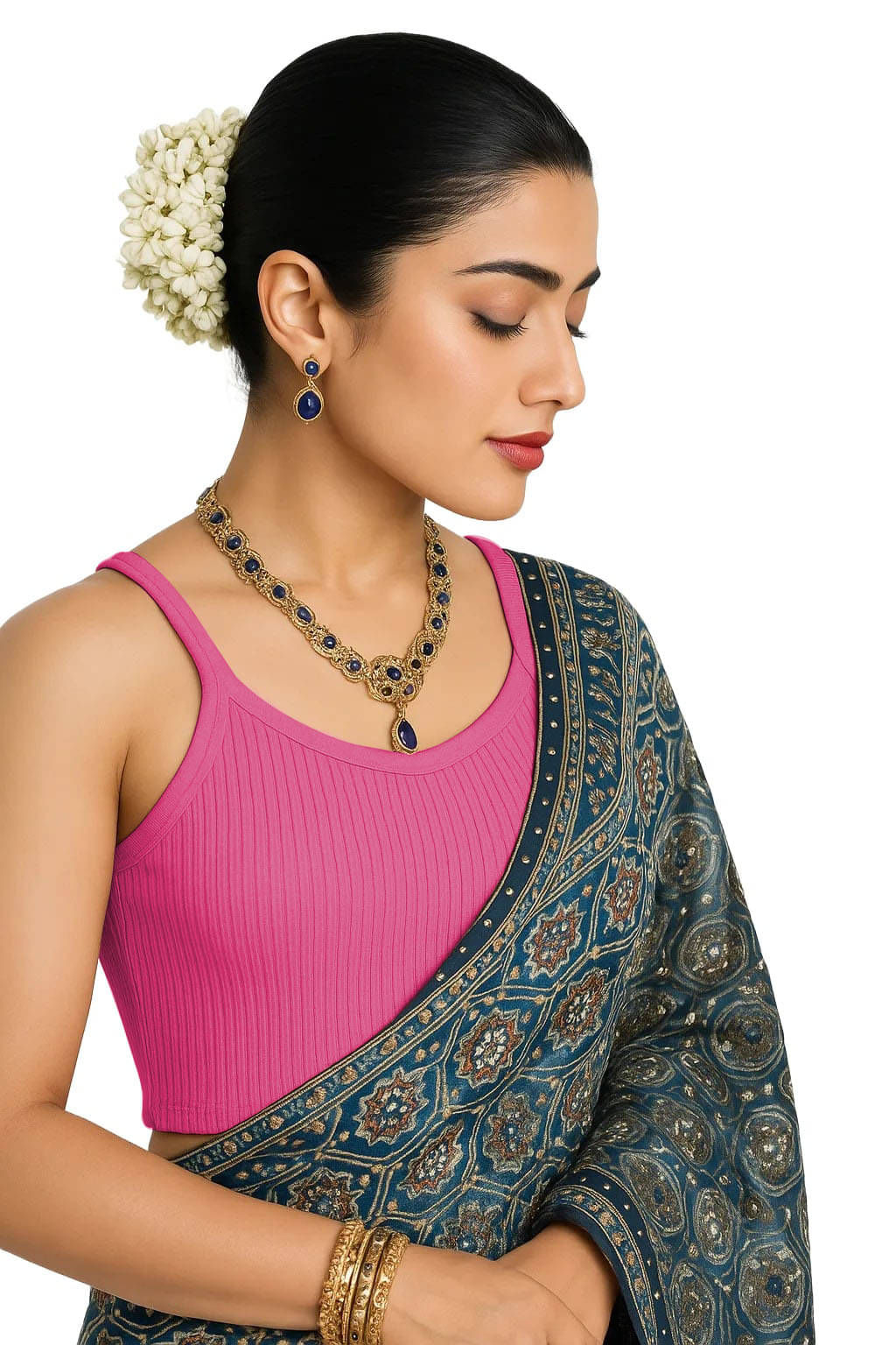     			SOHOT Pink Readymade without Pad Cotton Women's Blouse ( Pack of 1 )