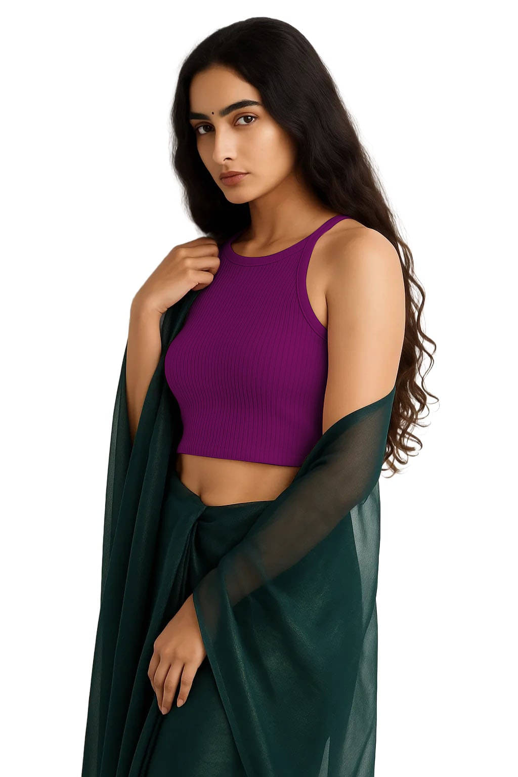 SOHOT Purple Readymade without Pad Cotton Women's Blouse ( Pack of 1 ) SOHOT Purple Readymade without Pad Cotton Women's Blouse ( Pack of 1 )