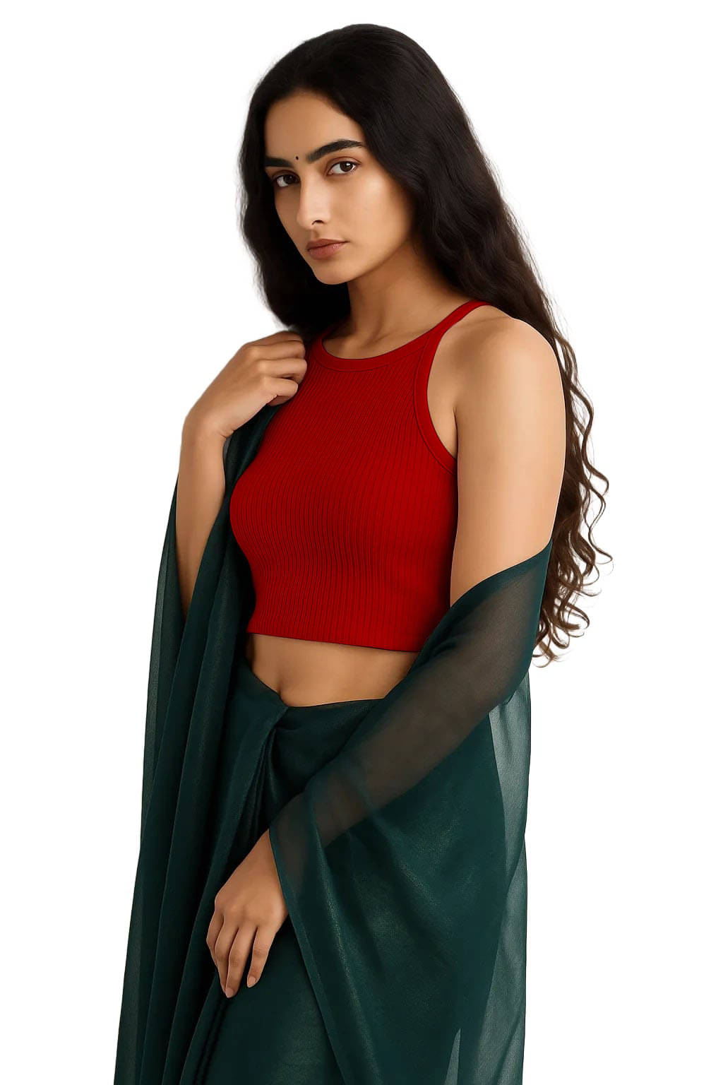 SOHOT Red Readymade without Pad Cotton Women's Blouse ( Pack of 1 )     			SOHOT Red Readymade without Pad Cotton Women's Blouse ( Pack of 1 )