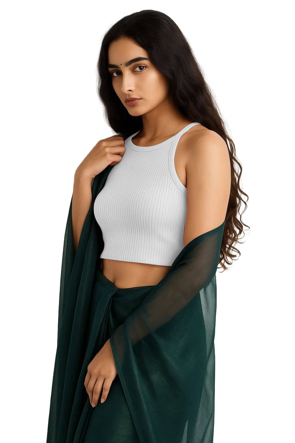     			SOHOT White Readymade without Pad Cotton Women's Blouse ( Pack of 1 )