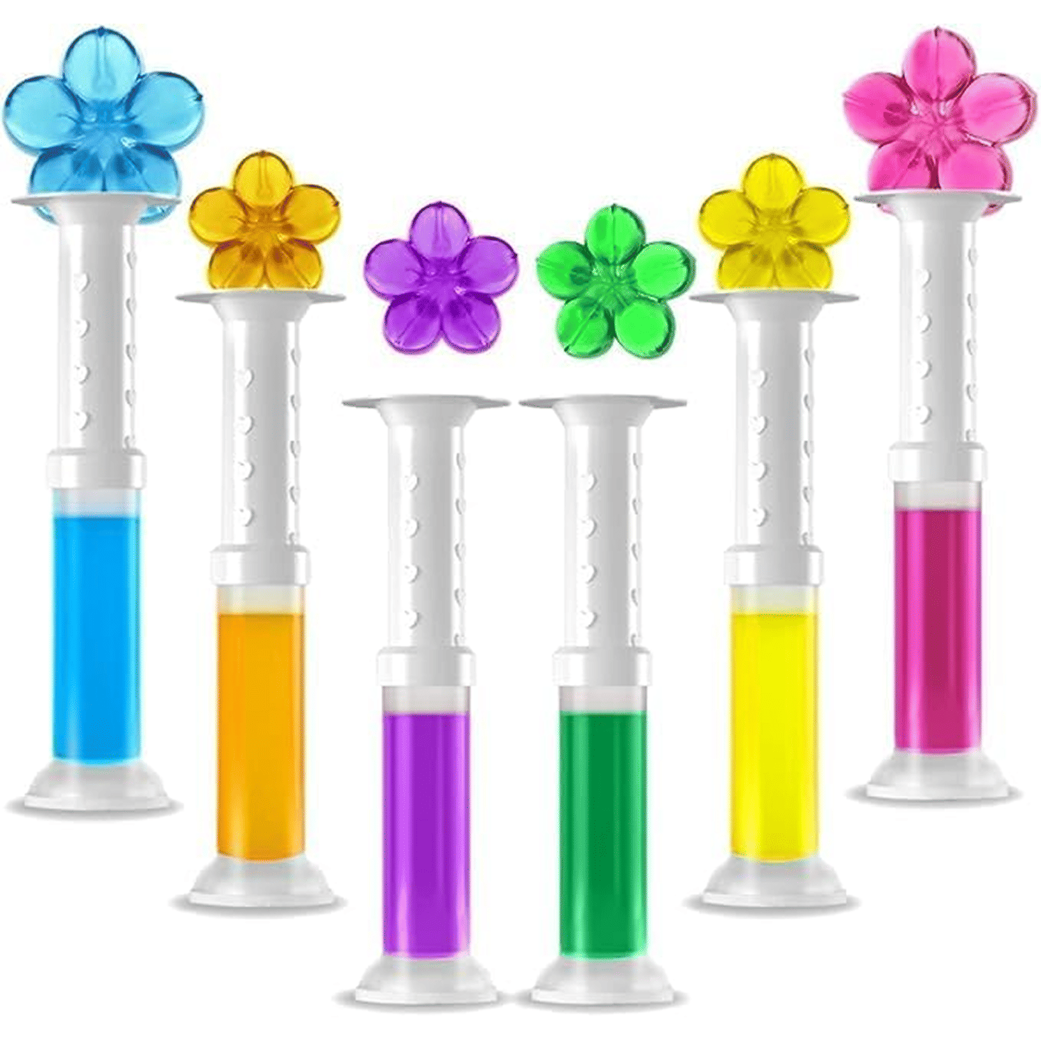     			Toilet Cleaning Gel Flower Bathroom Cleaner Toilet Fresheners Air Fresher For Remove Bad Smell Bad Odor, Long-Lasting Refills Gel Stamp Injection - Multicolor Flavour