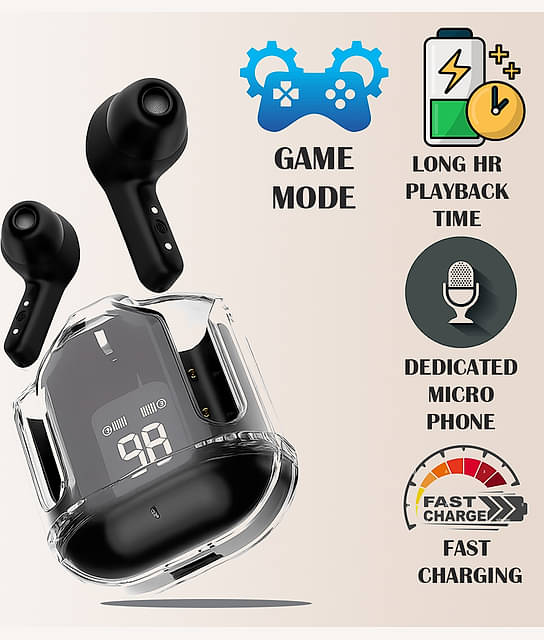 Neo L21 On Ear True Wireless (TWS) 20 Hours Playback IPX4(Splash Sweat Proof) Active Noise cancellation -Bluetooth Black