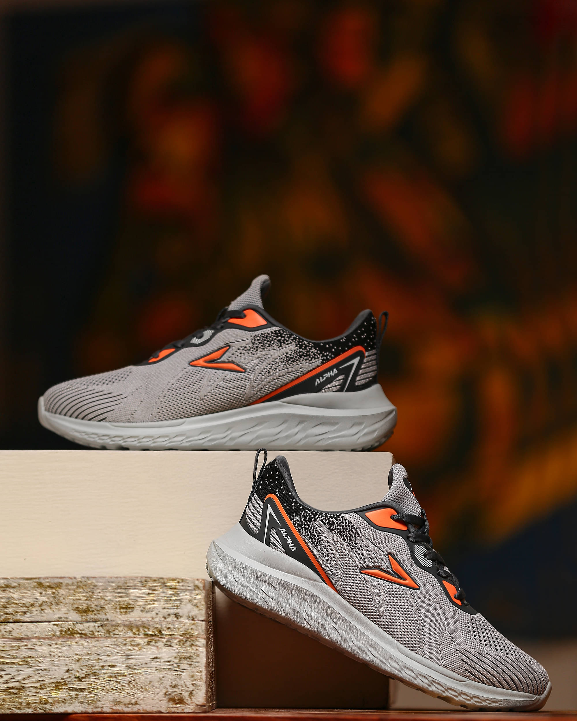 VCTR Alpha AS01 Gray Men's Sports Running Shoes VCTR Alpha AS01 Gray Men's Sports Running Shoes