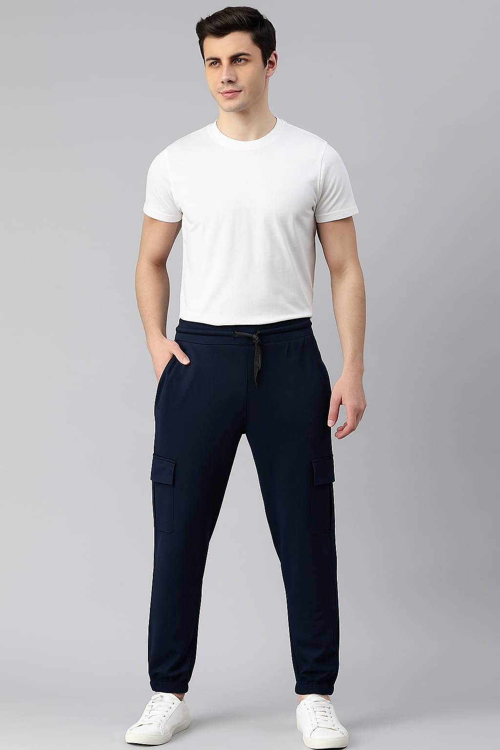 Vitaan Blue Lycra Men's Sports Joggers ( Pack of 1 )     			Vitaan Blue Lycra Men's Sports Joggers ( Pack of 1 )