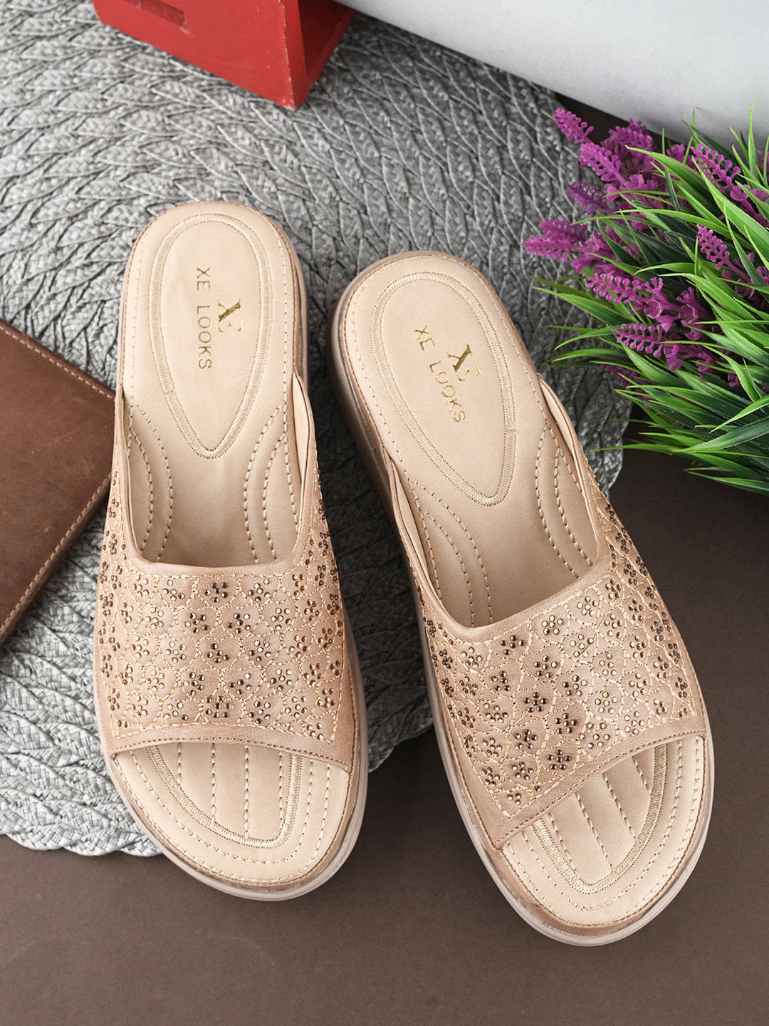     			XE Looks Beige Women's Flats
