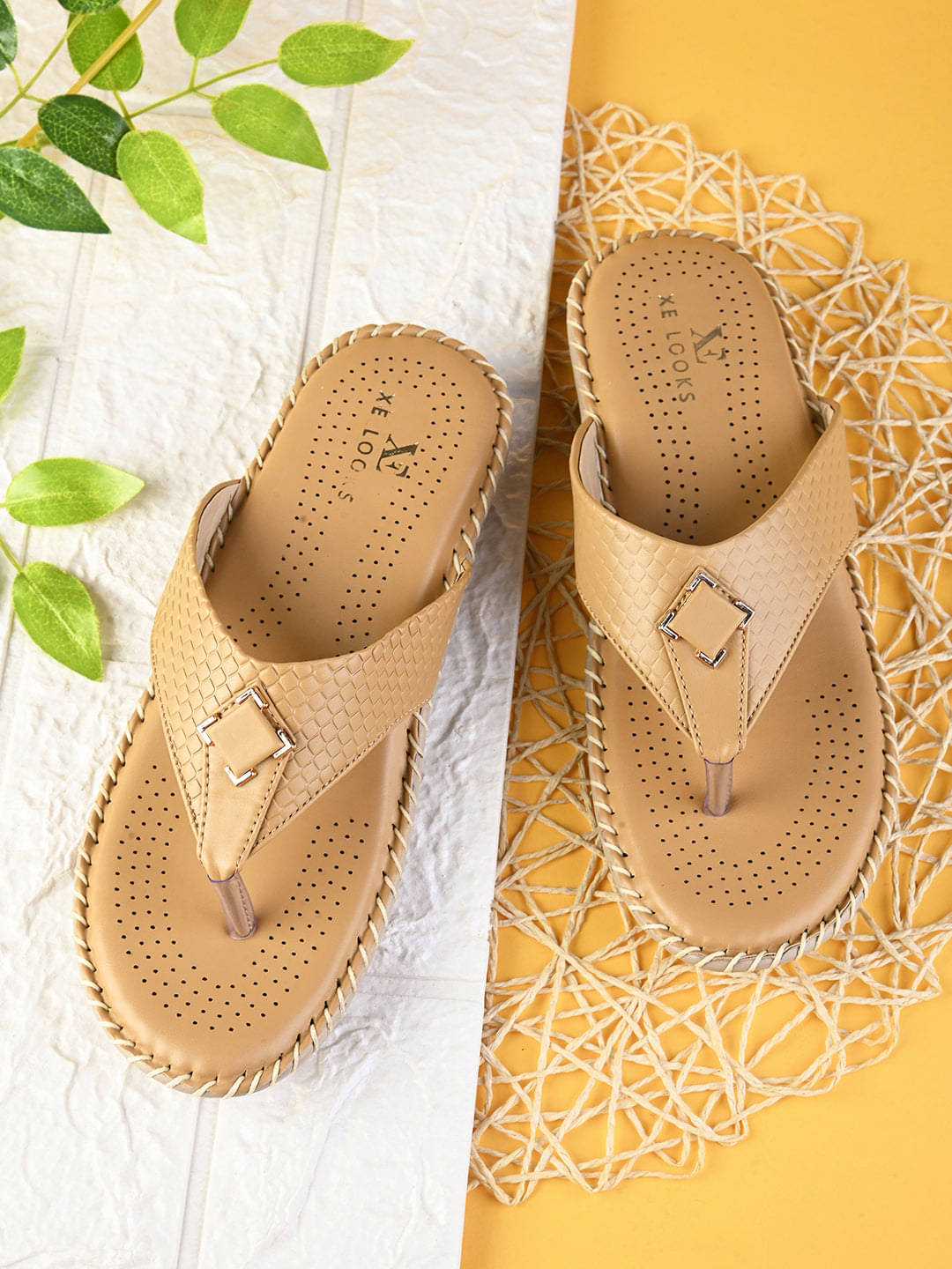     			XE Looks Beige Women's Flats