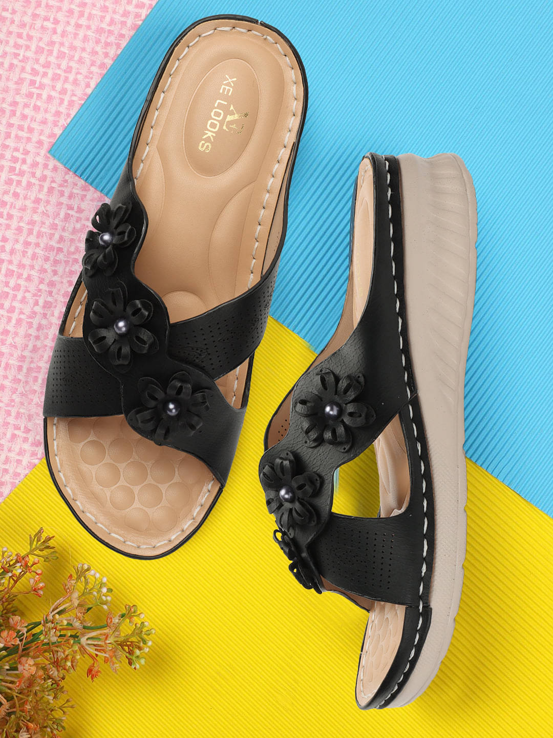     			XE Looks Black Women's Flats