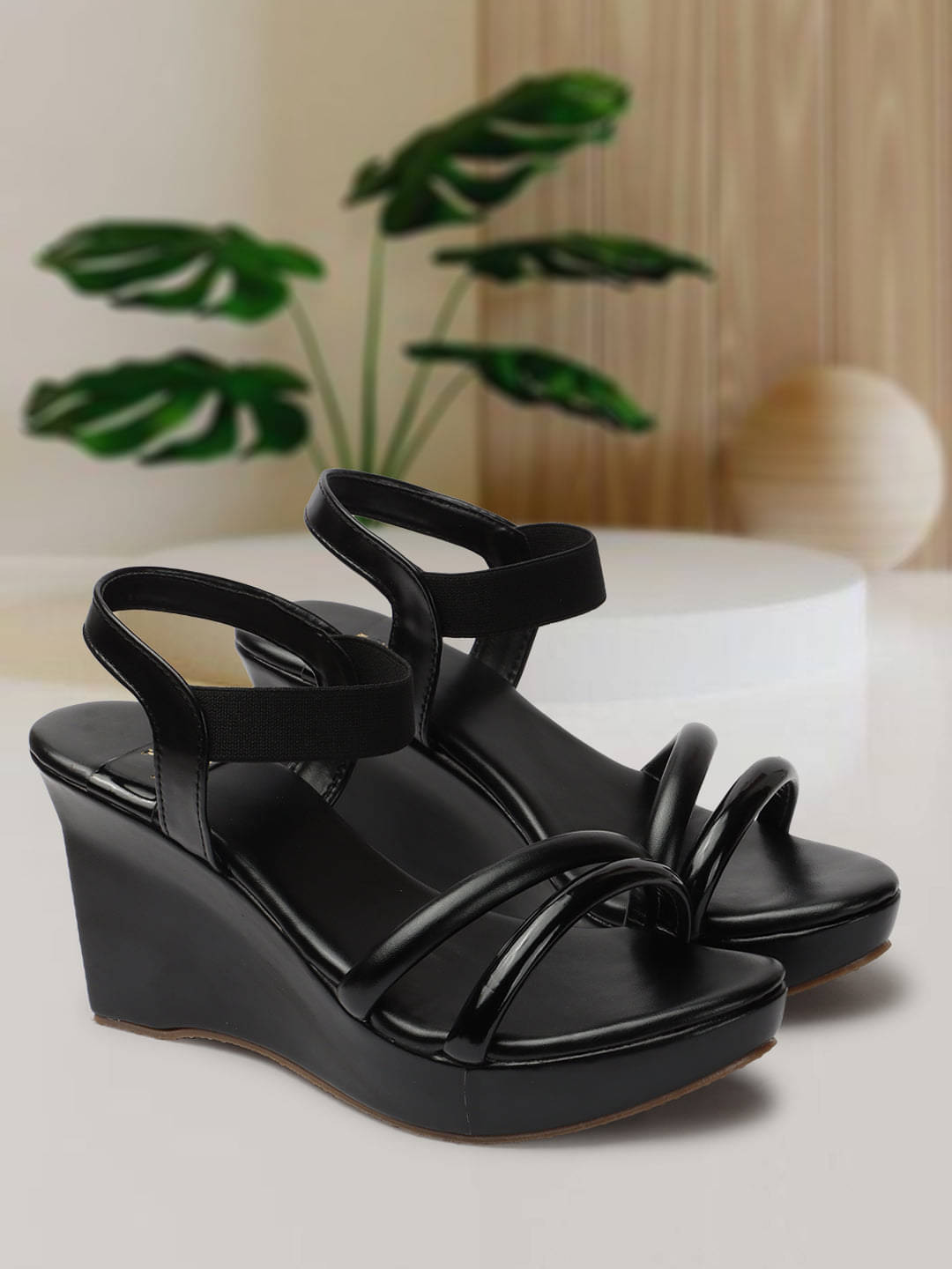     			XE Looks Black Women's Sandal Heels