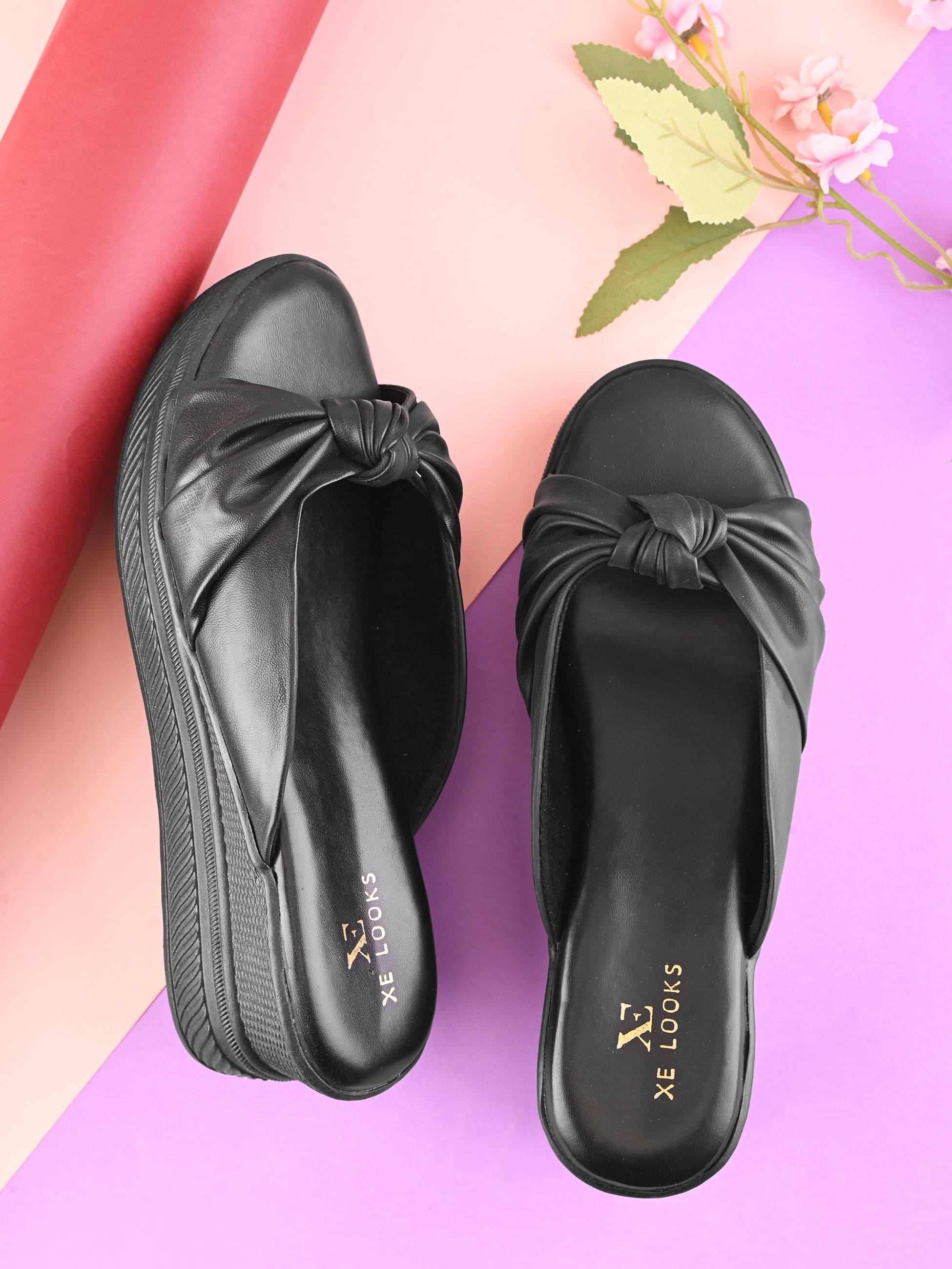     			XE Looks Black Women's Sandal Heels