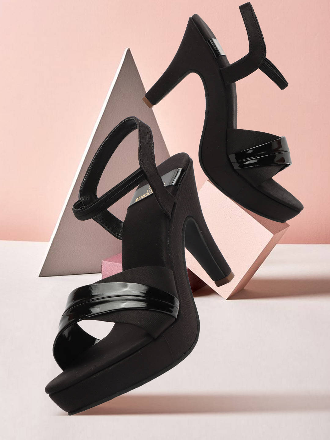     			XE Looks Black Women's Sandal Heels