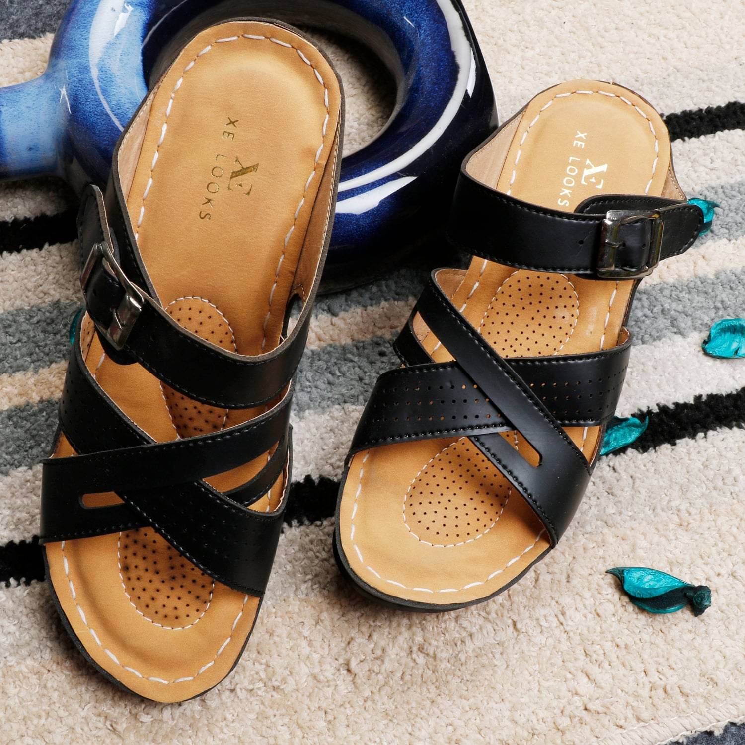    			XE Looks Black Women's Flats