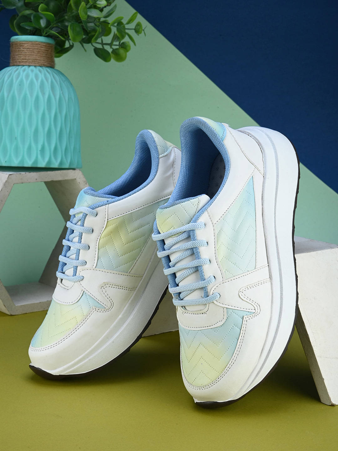     			XE Looks Blue Women's Sneakers