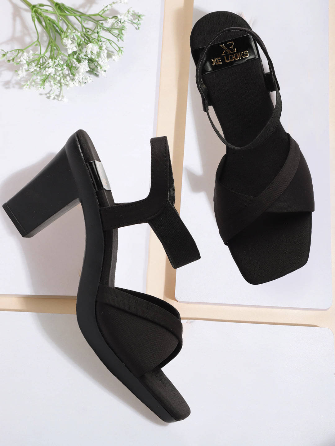     			XE Looks Brown Women's Sandal Heels