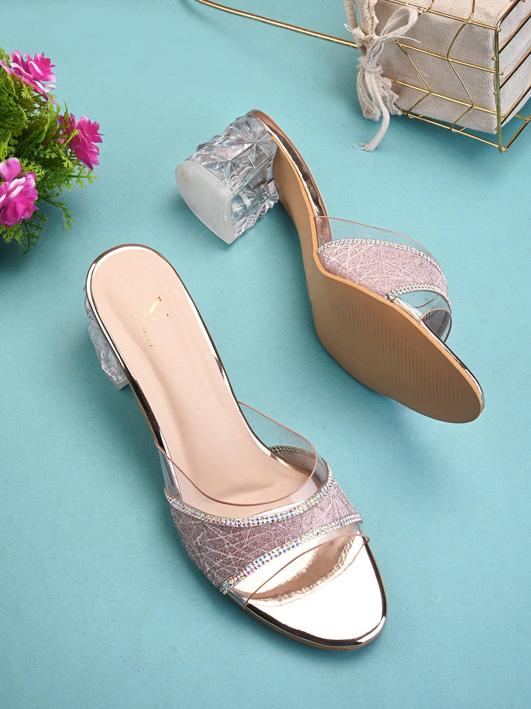     			XE Looks Brown Women's Slip On Heels