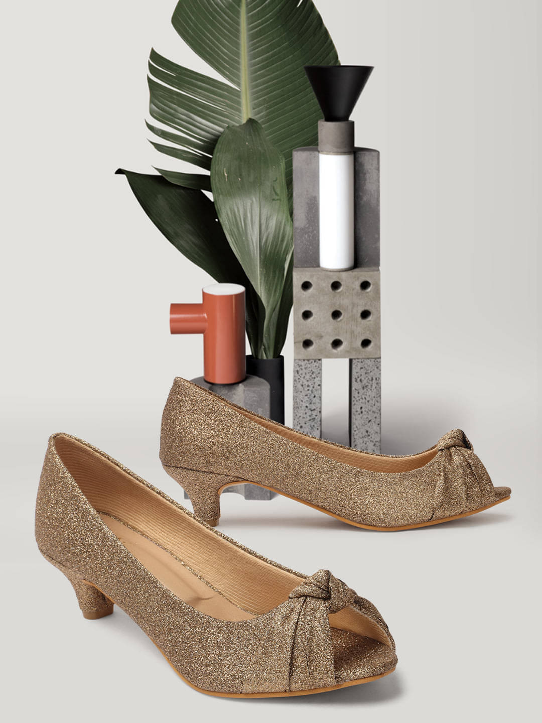 XE Looks Brown Women's Slip On Heels XE Looks Brown Women's Slip On Heels