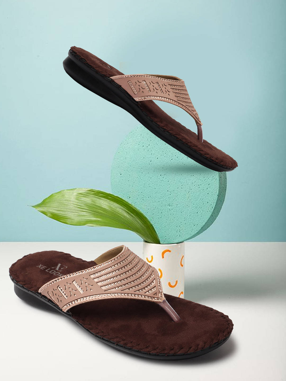     			XE Looks Peach Women's Flats
