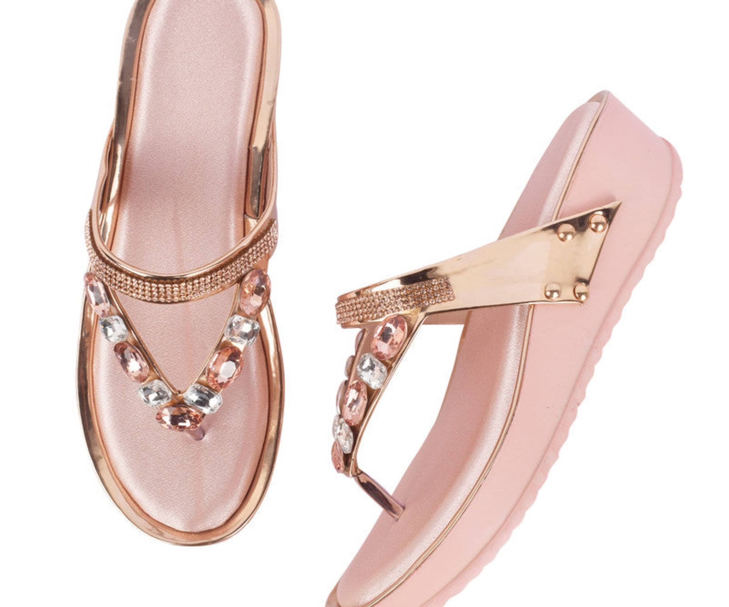 XE Looks Peach Women's Slip On Heels     			XE Looks Peach Women's Slip On Heels