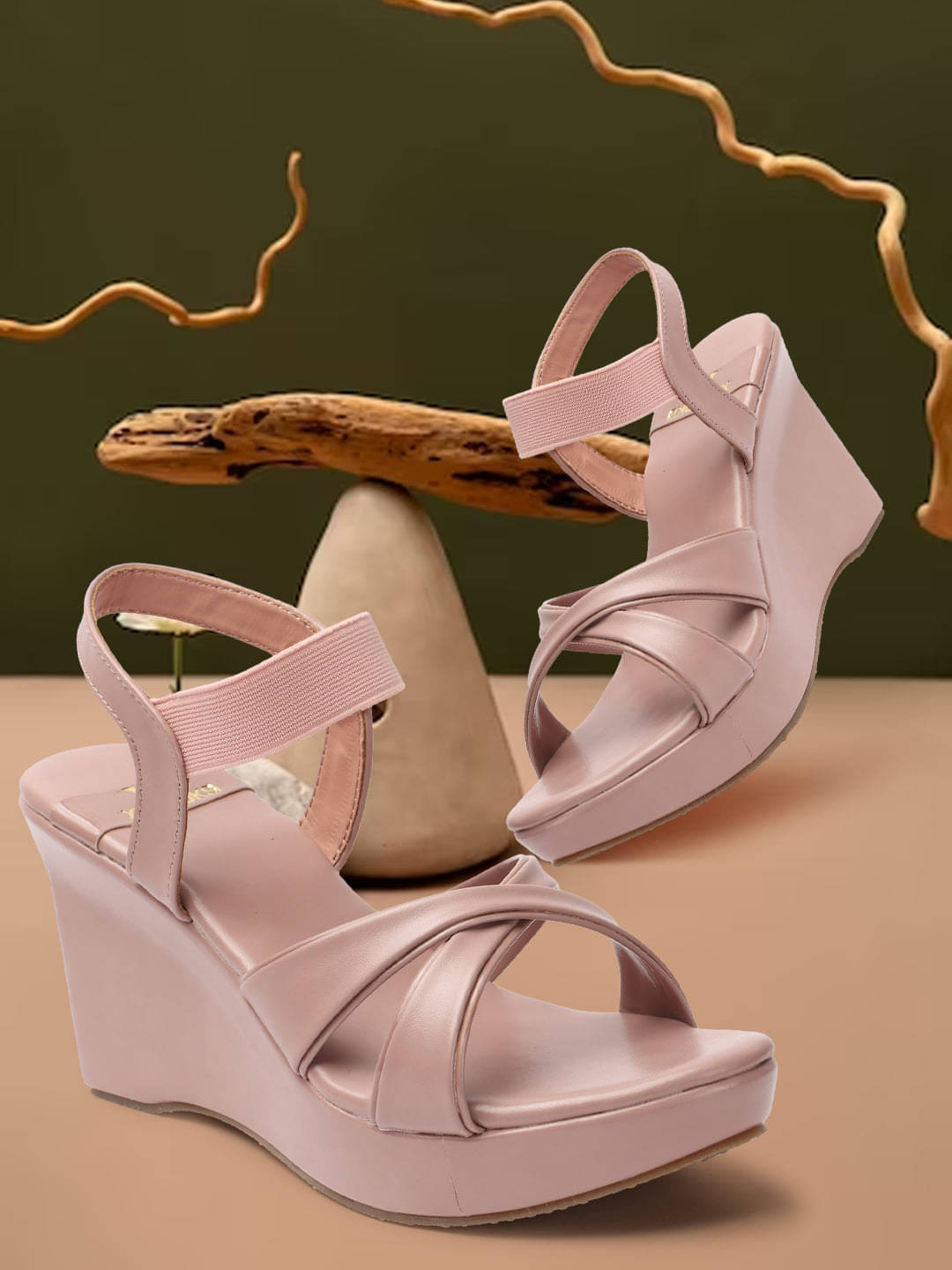     			XE Looks Peach Women's Sandal Heels