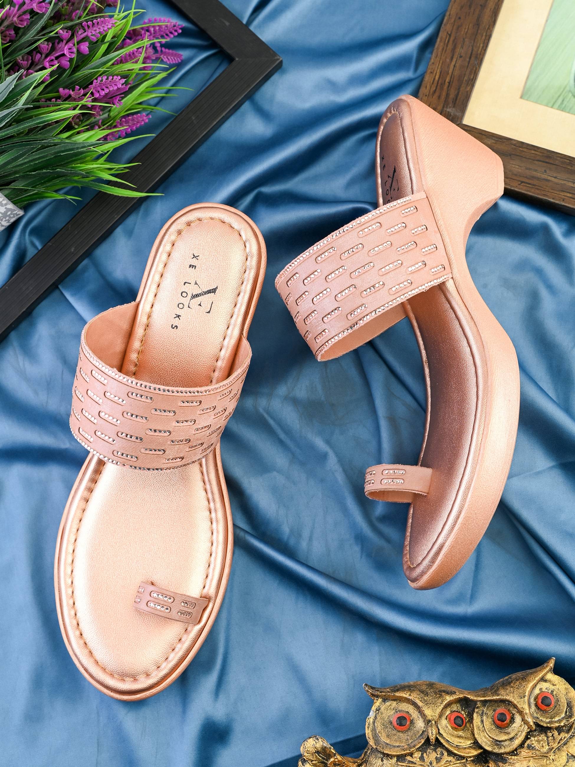 XE Looks Pink Women's Slip On Heels     			XE Looks Pink Women's Slip On Heels