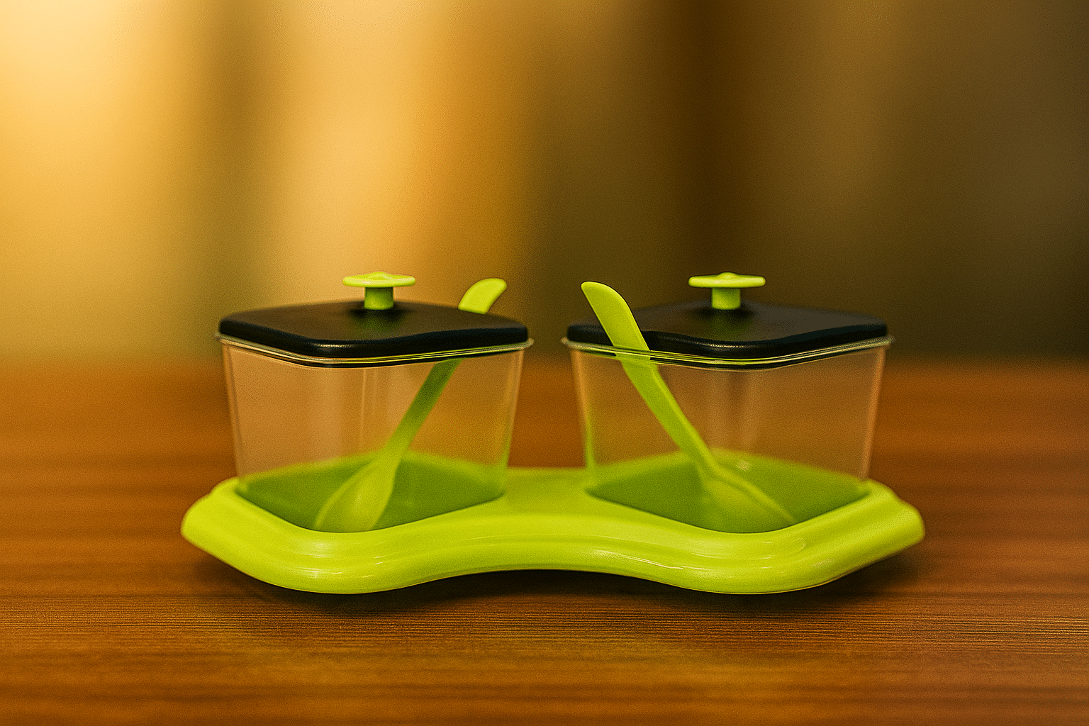     			Yash Plastic Green Pickle Container ( Set of 1 )