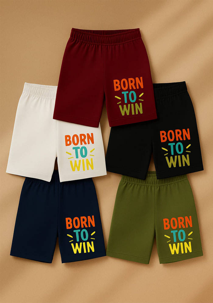     			fashionate world Pack of 5 Cotton Shorts For Boys ( Multicolor 5 )