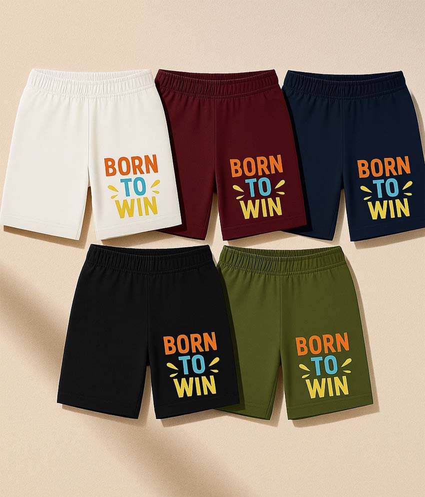     			fashionate world Pack of 5 Cotton Shorts For Boys ( Multicolor 5 )