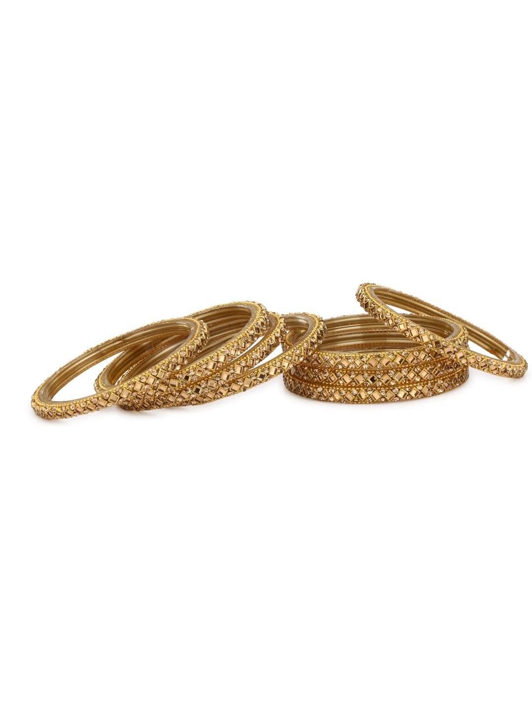 AFAST Gold Bangle Set ( Pack of 8 ) AFAST Gold Bangle Set ( Pack of 8 )