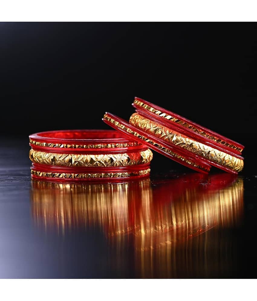 AFAST Gold Kada Set ( Pack of 6 ) - Bangles & Bracelets | Buy online on ZillyBuy