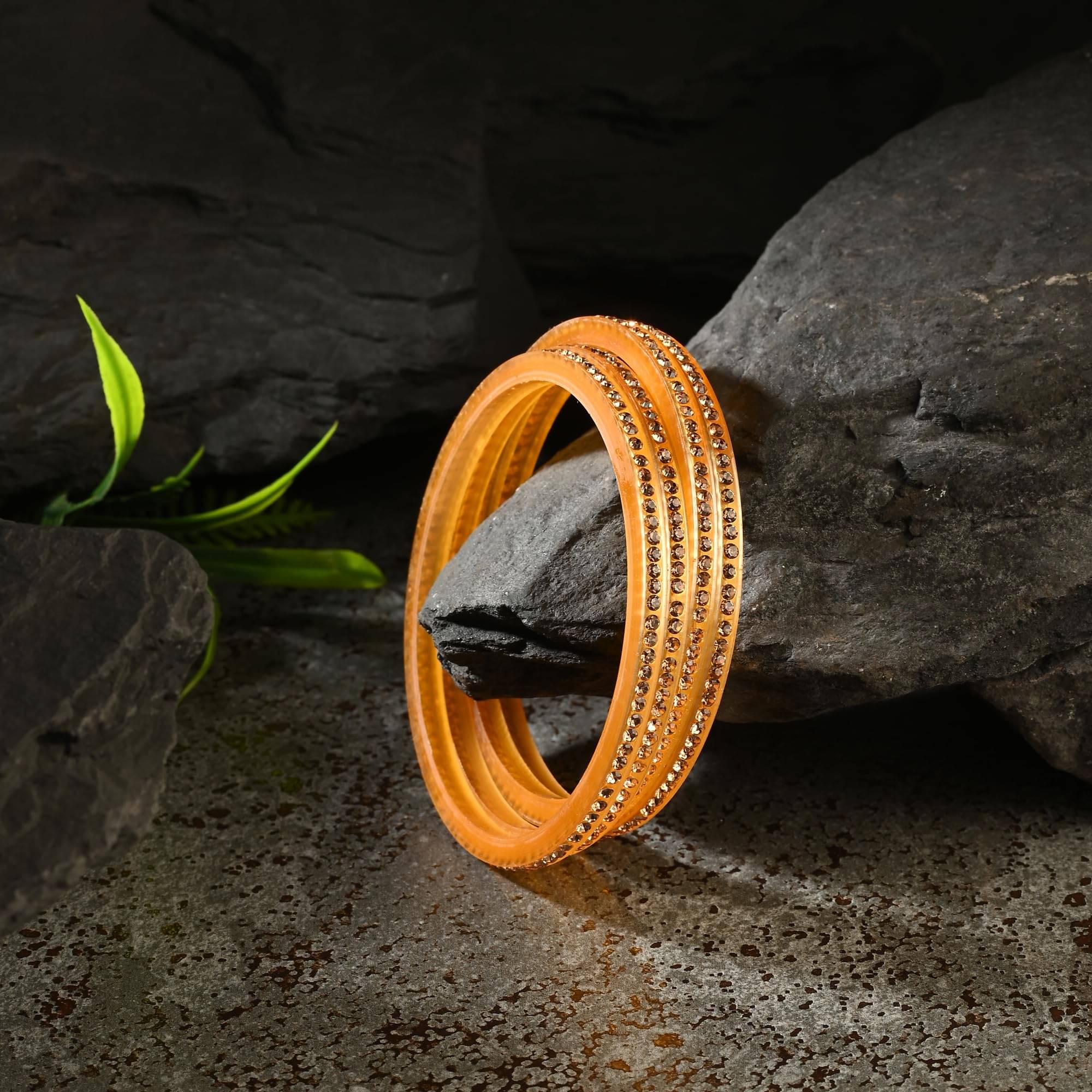     			AFAST Gold Kada Set ( Pack of 4 )