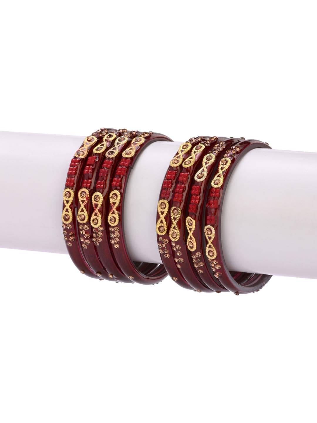 AFAST Maroon Kada Set ( Pack of 8 ) AFAST Maroon Kada Set ( Pack of 8 )