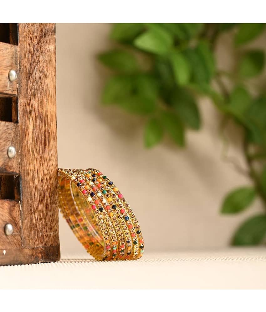 AFAST Multicolor Bangle Set ( Pack of 6 ) - Bangles & Bracelets | Buy online on ZillyBuy